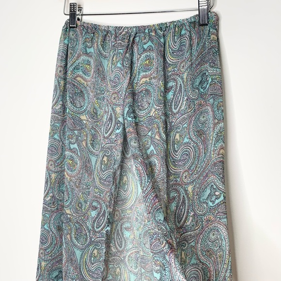 H&M Paisley Split Hem Cover Up Festival Maxi Skirt - Picture 5 of 11
